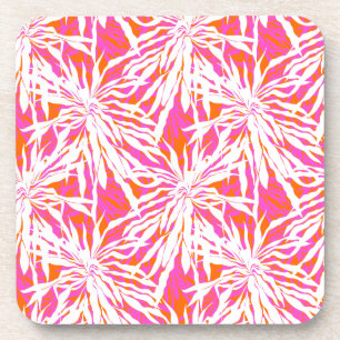 Tropical Palm Leaves Drink Coaster