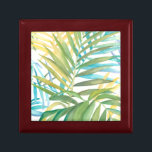 Tropical Palm Leaves Gift Box<br><div class="desc">Tropical Palm Leaves. Artist: Megan Meagher. Image ID: 149600FN.</div>