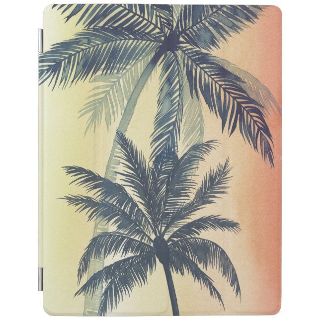 Tropical Palm Leaves iPad Smart Cover (Front)