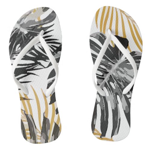 Tropical Palm Leaves Jungle Beautiful Flip Flops