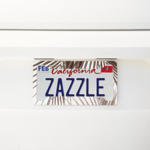 Tropical Palm Leaves Jungle Dream #1 #tropical License Plate Frame