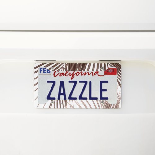 Tropical Palm Leaves Jungle Dream 1 tropical  License Plate Frame