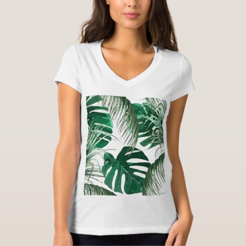 Tropical Palm Leaves Jungle Summer T_Shirt