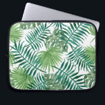 Tropical Palm Leaves Laptop Sleeve<br><div class="desc">A spray of tropical jungle leaves for an exotic jungle or island feel patterned laptop case.</div>