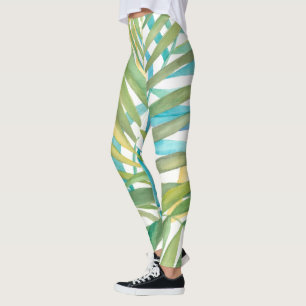 Tropical Palm Leaves Leggings