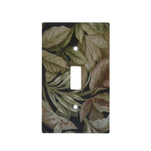 TROPICAL PALM LEAVES LIGHT SWITCH COVER