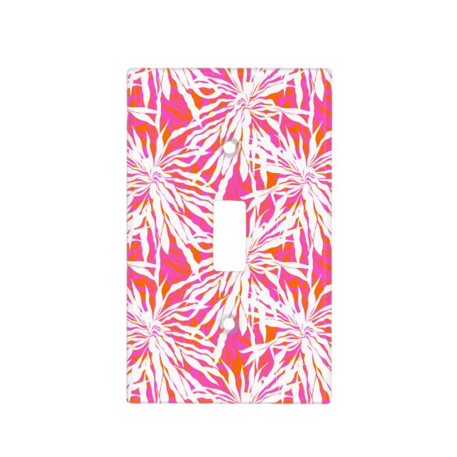 Tropical Palm Leaves Light Switch Cover (Front)