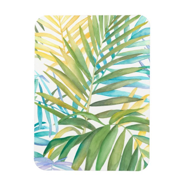 Tropical Palm Leaves Magnet (Vertical)