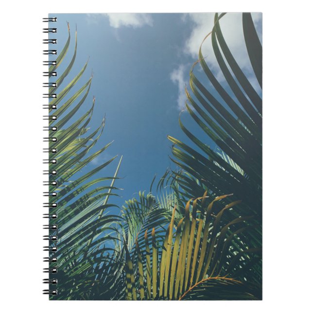 TROPICAL PALM LEAVES NOTEBOOK (Front)