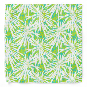 Tropical Palm Leaves Pattern Bandana