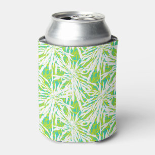 Tropical Palm Leaves Pattern Can Cooler