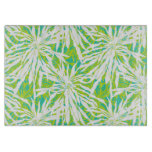 Tropical Palm Leaves Pattern Cutting Board