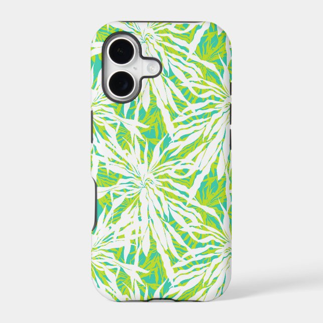 Tropical Palm Leaves Pattern Iphone Case (Back)