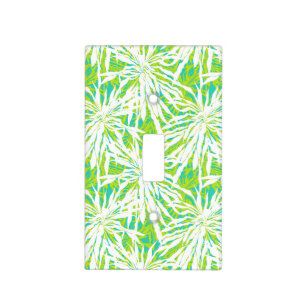 Tropical Palm Leaves Pattern Light Switch Cover