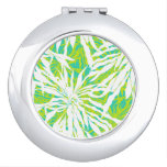 Tropical Palm Leaves Pattern Makeup Mirror