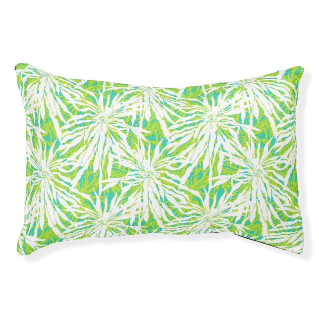 Tropical Palm Leaves Pattern Pet Bed (Front)