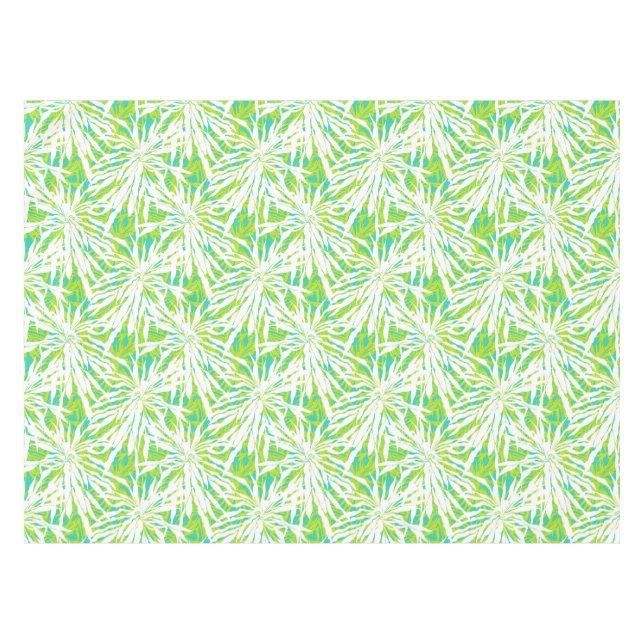 Tropical Palm Leaves Pattern Tablecloth (Front (Horizontal))