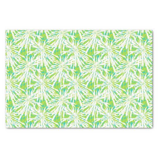 Tropical Palm Leaves Pattern Tissue Paper
