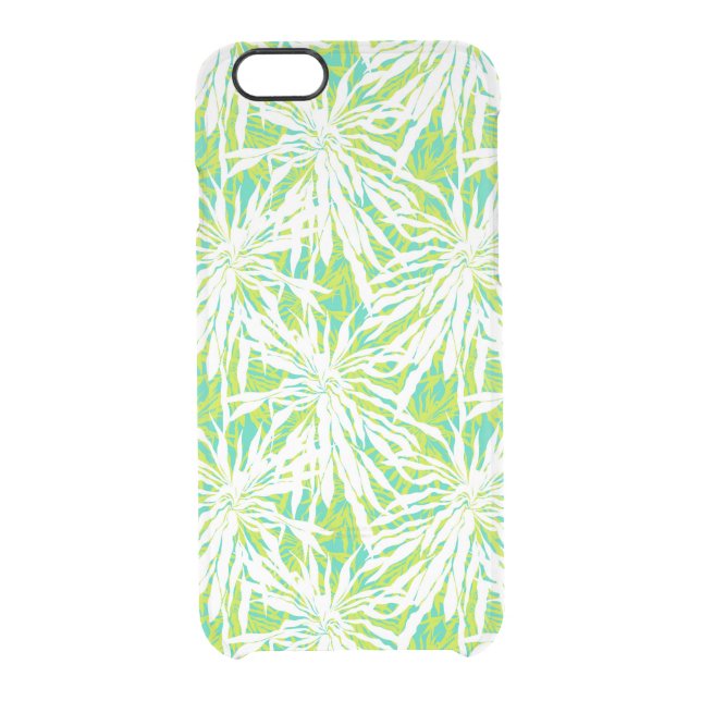 Tropical Palm Leaves Pattern Uncommon iPhone Case (Back)