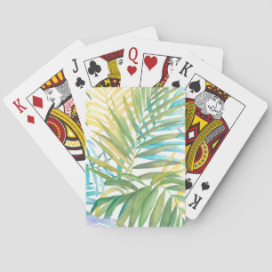 Tropical Palm Leaves Poker Cards