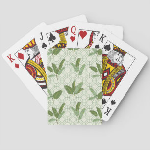 Tropical Palm Leaves Poker Cards