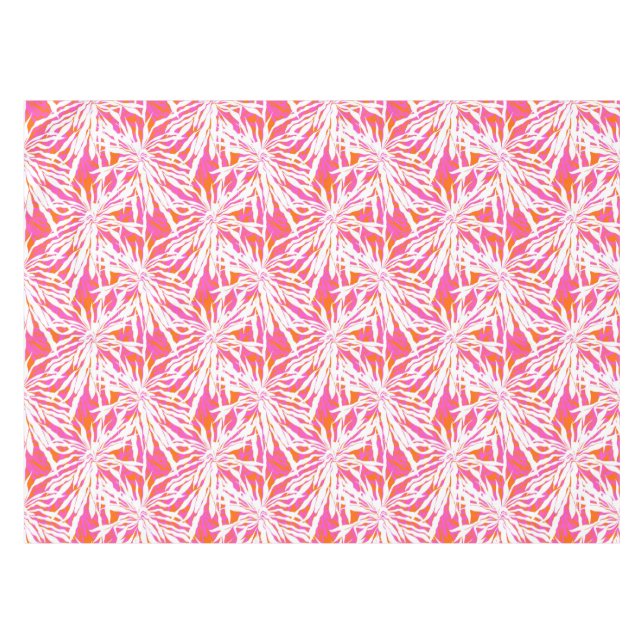 Tropical Palm Leaves Tablecloth (Front (Horizontal))