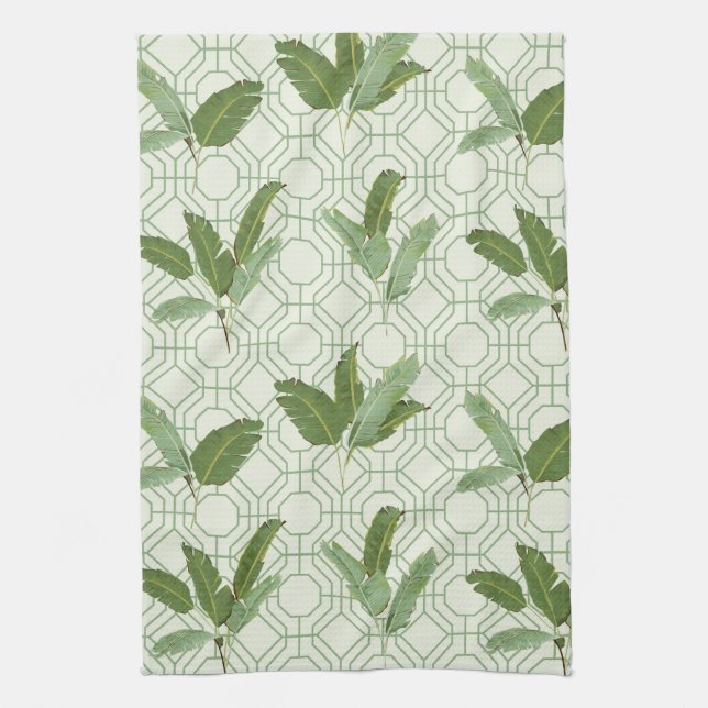 Tropical Palm Leaves Towel (Vertical)