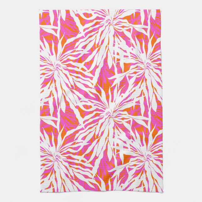 Tropical Palm Leaves Towel (Vertical)