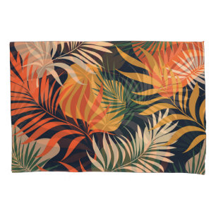 Tropical Palm Leaves: Vintage Seamless Pillow Case