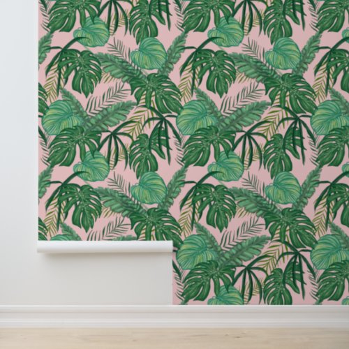 Tropical Palm Leaves Wallpaper