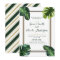 Tropical Palm Leaves White Green & Gold Wedding