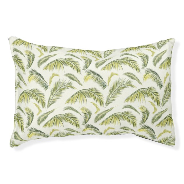 Tropical Palm Modern Pattern Pet Bed (Front)