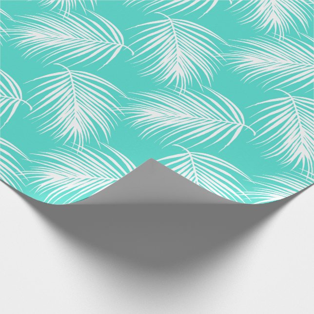 Tropical Palm Pattern Any Occasion Wrapping Paper (Corner)
