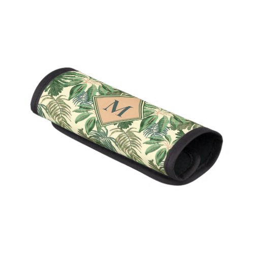 Tropical Palm Pattern Luggage Handle Wrap