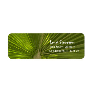 Tropical Palm Return Address Label