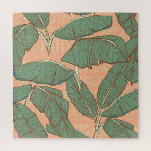Tropical Palm: Seamless Leaf Background Jigsaw Puzzle