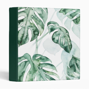 Tropical Palm Split Leaf 3 Ring Binder