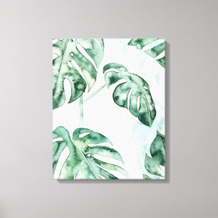 Tropical Palm Split Leaf Canvas Print