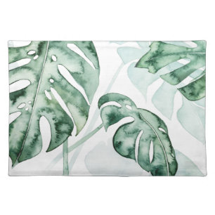 Tropical Palm Split Leaf Cloth Placemat