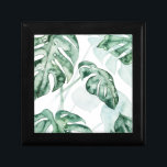 Tropical Palm Split Leaf Gift Box<br><div class="desc">"Split Leaf II" by Grace Popp. Features a muted palette of tropical greenery.</div>