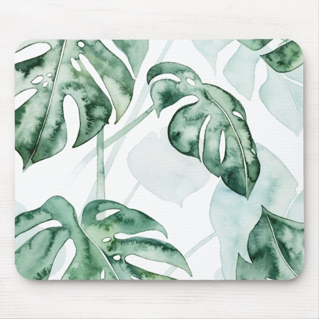 Tropical Palm Split Leaf Mouse Pad (Front)