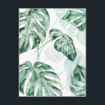 Tropical Palm Split Leaf Postcard<br><div class="desc">"Split Leaf II" by Grace Popp. Features a muted palette of tropical greenery.</div>