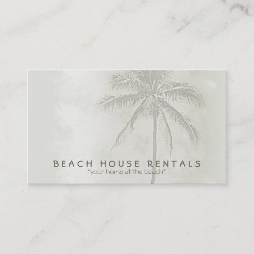 Customizable Tropical Palm (standard) Business Card Templates