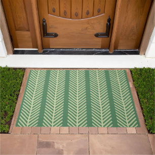 Tropical Palm Stripes Doormat