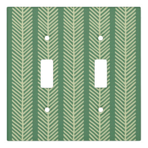 Tropical Palm Stripes Light Switch Cover
