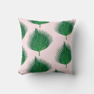 Tropical Palm throw pillow