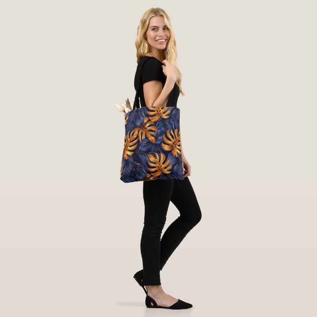 Tropical Palm Tote Bag (On Model)