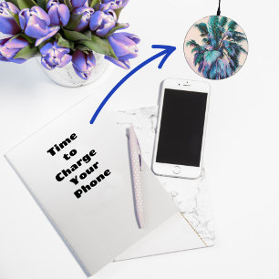 Tropical Palm Tree Art Charger