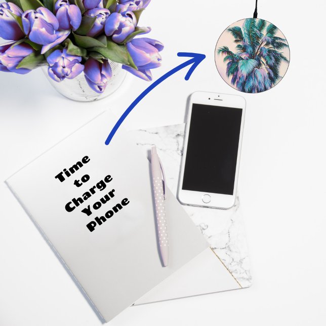 Tropical Palm Tree Art Charger (Creator Uploaded)