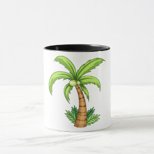 Tropical Palm Tree Beach and Island Vibes Mug